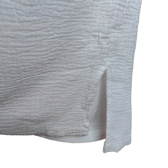 Just Living Women’s Size Small White Gauze Boho Ankle Wide Leg Casual Pants - Picture 8 of 10